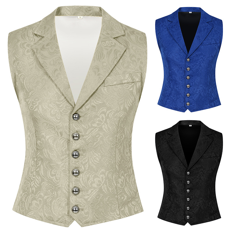 Mens Fashion Vest - 대형 사이즈 남성용 롤플레잉 수트 패션