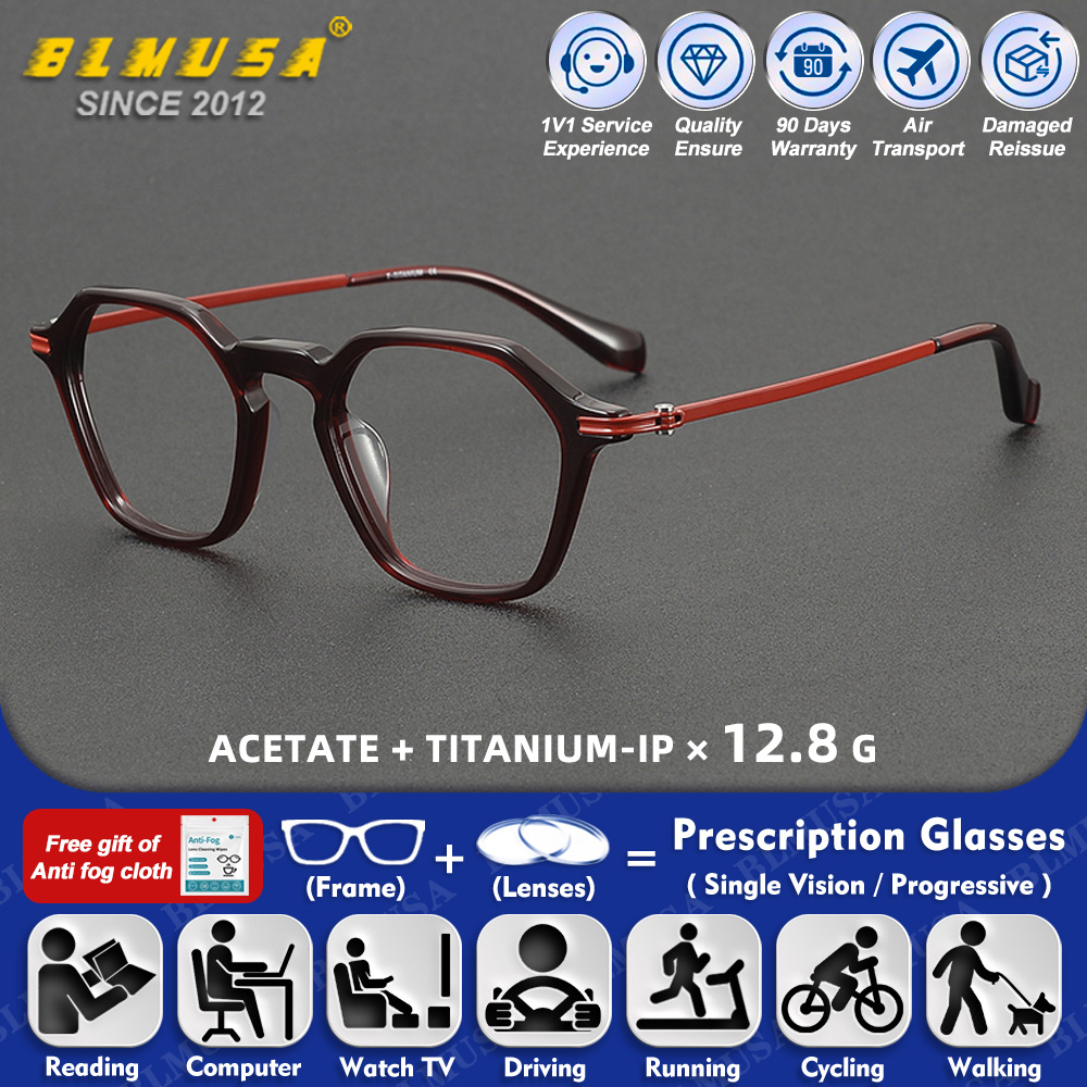 Mens Fashion Reading Glasses - BLMUSA (S) 패션 남성 순수 티타늄
