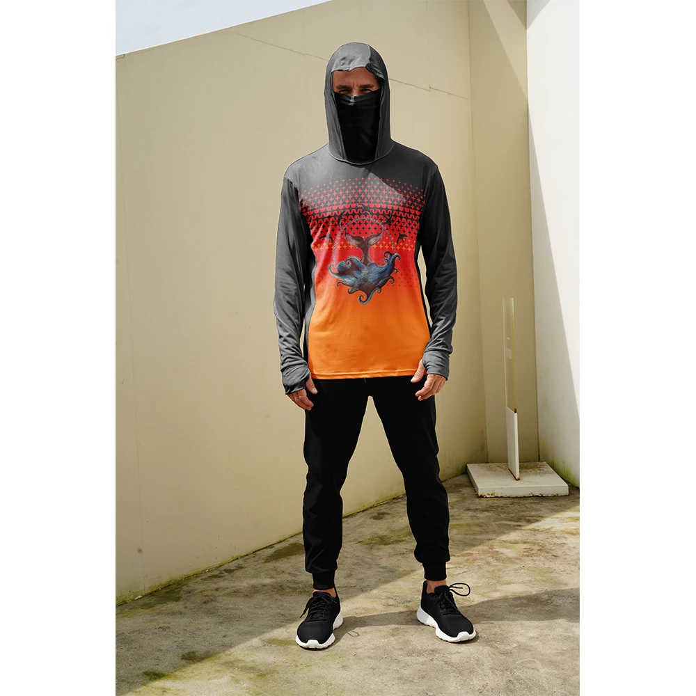 Mens Fashion Summer - 남성용 낚시 셔츠 자외선 차단 후드