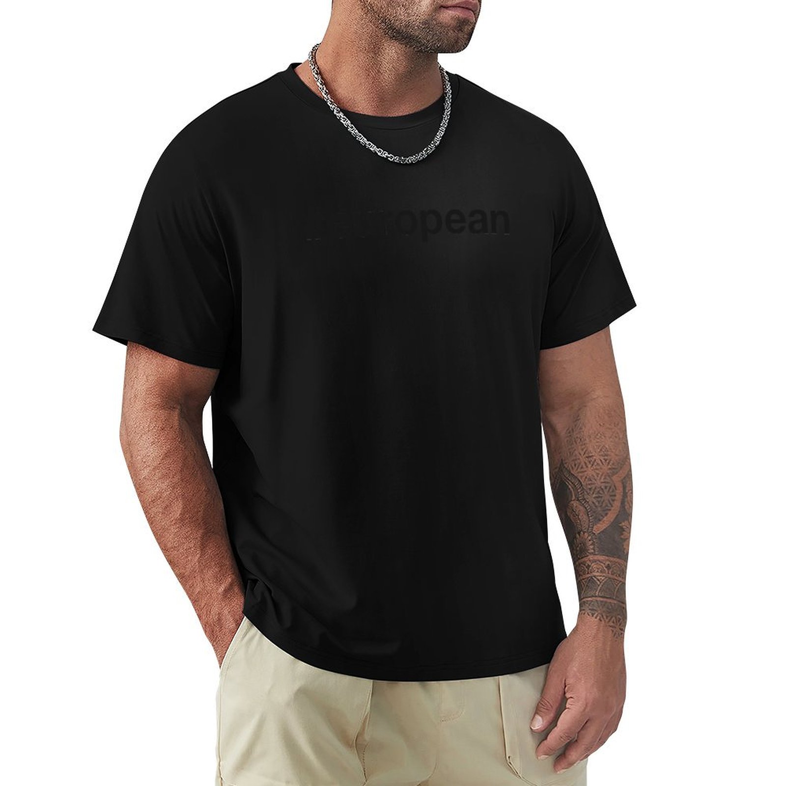 Mens Fashion Hashtags - 유럽풍 해시태그 티셔츠 캐주얼 패션 프린트