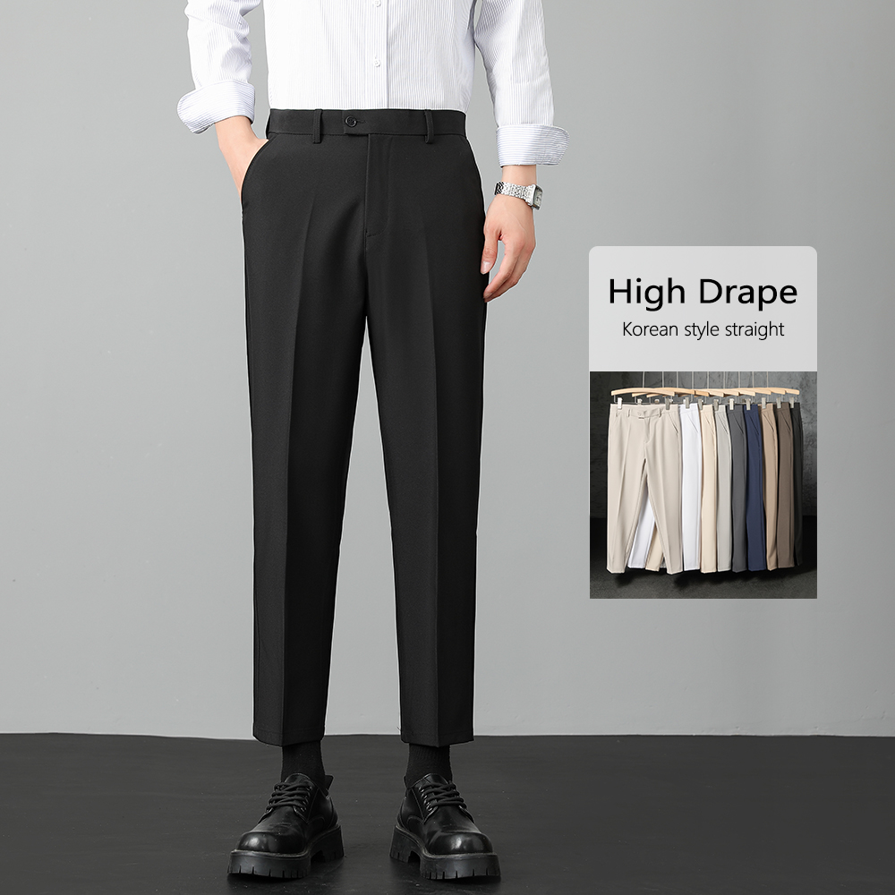 Formal Trouser Stretch - 남성 스트레치 스트레이트 수트 팬츠 한국