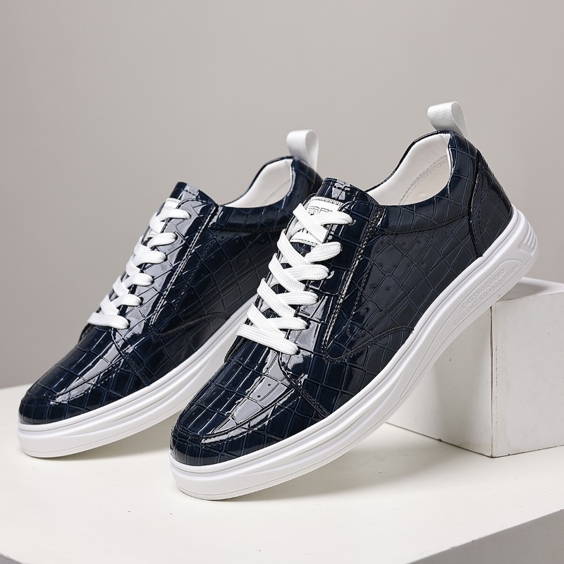 Mens Fashion Week - 클래식 남성 로우탑 스케이트 슈즈 가죽