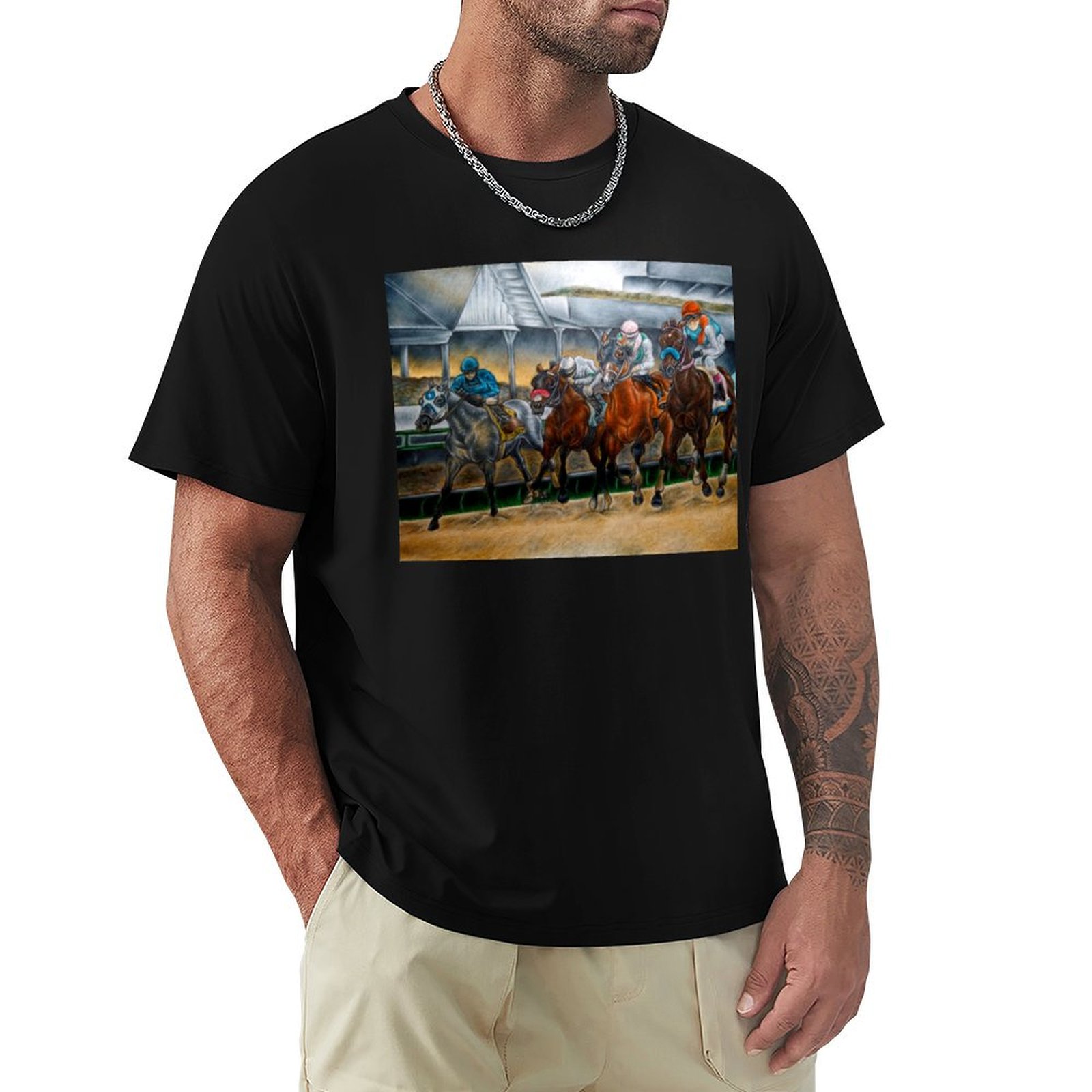 Men'S Fashion For Kentucky Derby - 켄터키 더비 2021 티셔츠 패션 패턴