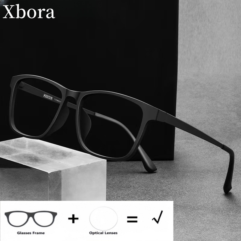 Mens Fashion Reading Glasses - Xbora TR90 티타늄 광학 처방 남성용
