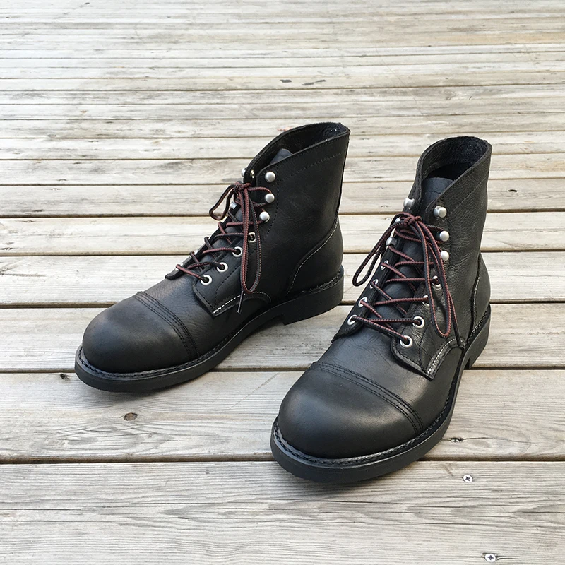Fashion Men'S Boots - 새로운 남성 신발 명품 브랜드 빈티지