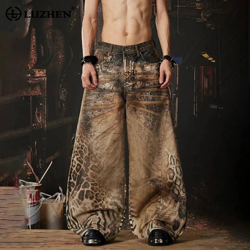 Men'S Fashion With Baggy Jeans - LUZHEN 2026 새로운 오리지널 Y2K 스타일