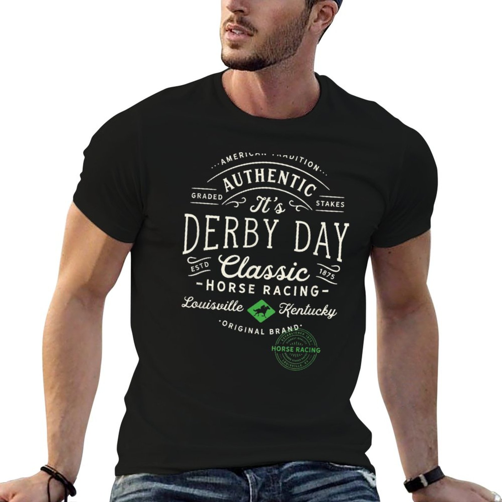 Men'S Fashion For Kentucky Derby - 켄터키 더비 켄터키 (1) 티셔츠 패션