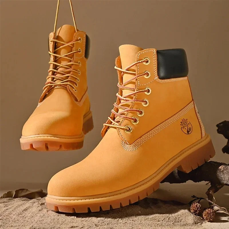 Men'S Fashion Footwear - 남성용 하이탑 부츠 고품질 여성 가죽