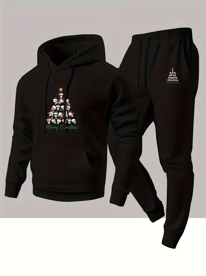 남성 가을 겨울 크리스마스 패션 투피스 후드 스포츠 팬 - Men'S Fashion Clothing 리뷰 및 가격