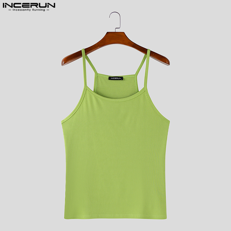 INCERUN 남자 탱크 탑 솔리드 컬러 오-넥 민소매 - Mens Fashion Vest 리뷰 및 가격