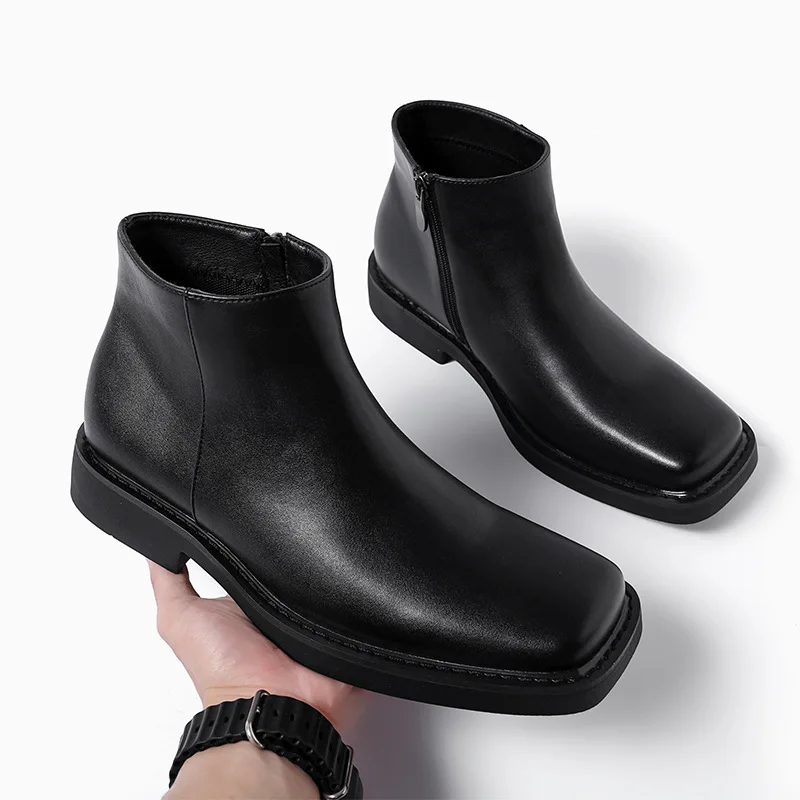 블랙 새로운 패션 남성 캐주얼 가죽 신발 가을 겨울 드 - Mens Fashion Dress Shoes 리뷰 및 가격