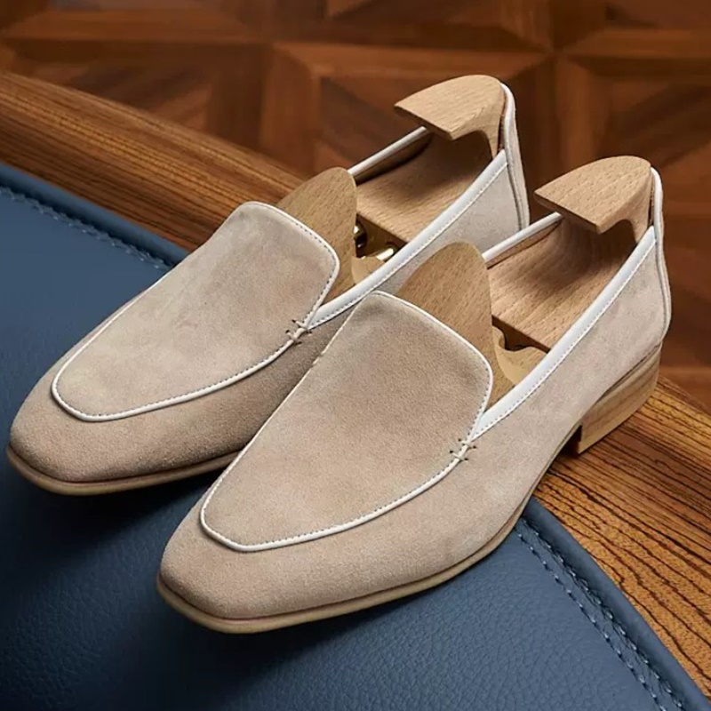수제 천연 가죽 남성 비즈니스 가죽 신발 패션 스웨이드 - Mens Fashion Dress Shoes 리뷰 및 가격