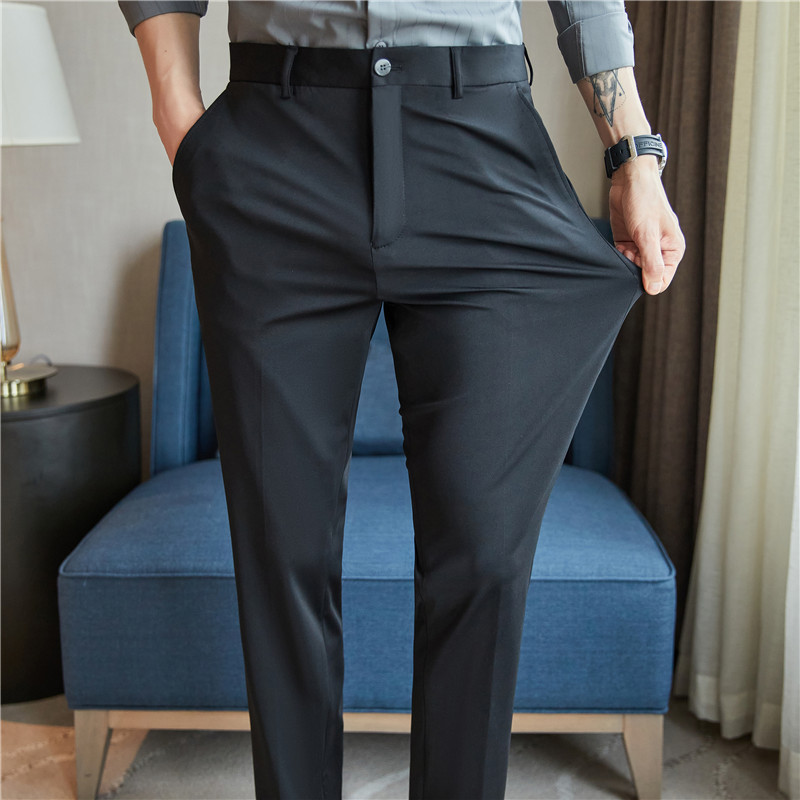 남성 정장 바지 4방향 스트레치 비즈니스 캐주얼 스트레 - Formal Trouser Stretch 리뷰 및 가격
