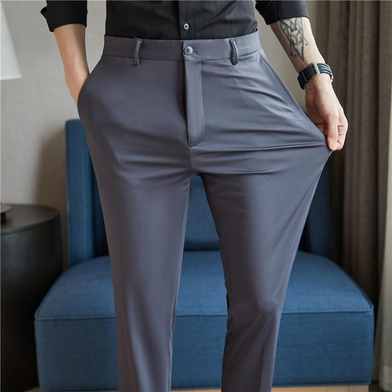 남성 정장 바지 4방향 스트레치 비즈니스 캐주얼 스트레 - Formal Trouser Stretch 리뷰 및 가격
