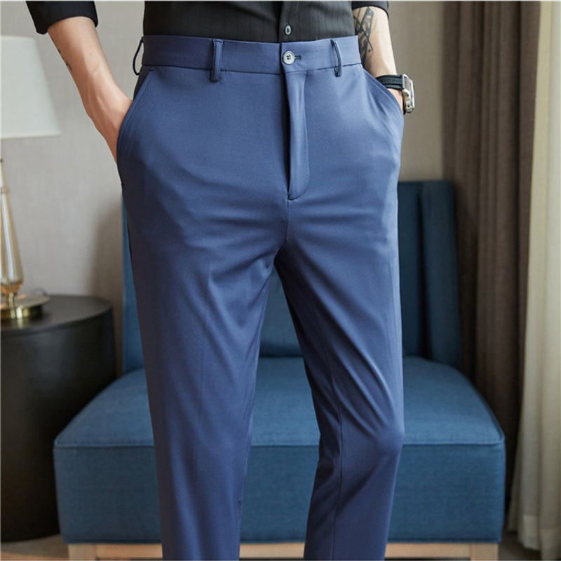 남성 정장 바지 4방향 스트레치 비즈니스 캐주얼 스트레 - Formal Trouser Stretch 리뷰 및 가격