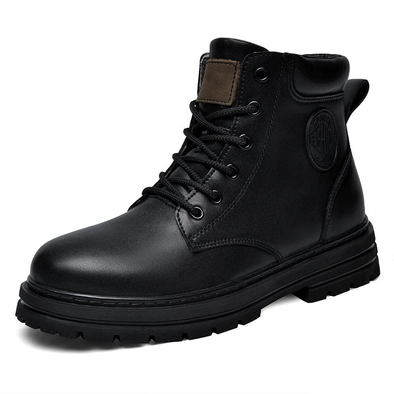 빅 사이즈 49 50 겨울 블랙 가죽 부츠 남성 여성  - Fashion Men'S Boots 리뷰 및 가격