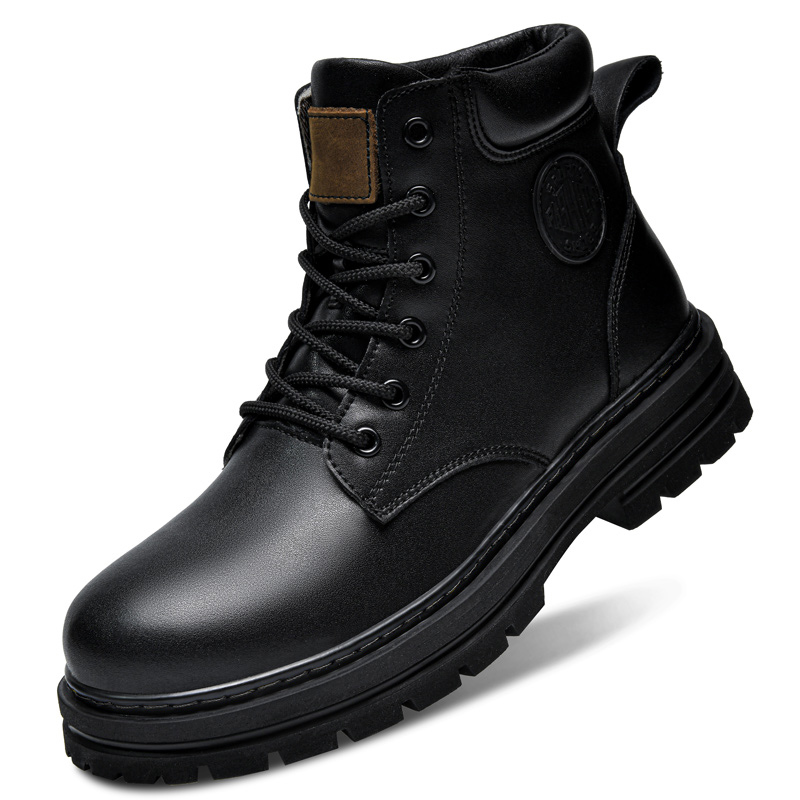 빅 사이즈 49 50 겨울 블랙 가죽 부츠 남성 여성  - Fashion Men'S Boots 리뷰 및 가격