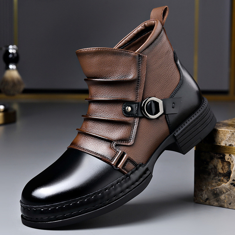 남성용 가을 겨울 레트로 앵클 부츠 패션 캐주얼 사이즈 - Fashion Men'S Boots 리뷰 및 가격