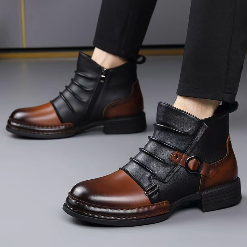 남성용 가을 겨울 레트로 앵클 부츠 패션 캐주얼 사이즈 - Fashion Men'S Boots 리뷰 및 가격