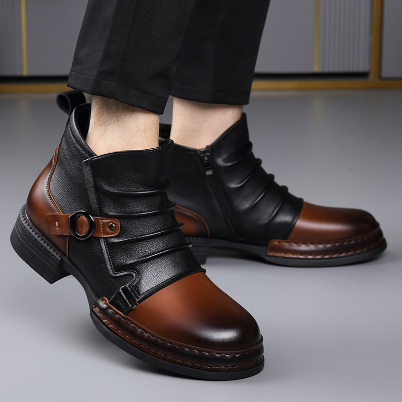 남성용 가을 겨울 레트로 앵클 부츠 패션 캐주얼 사이즈 - Fashion Men'S Boots 리뷰 및 가격