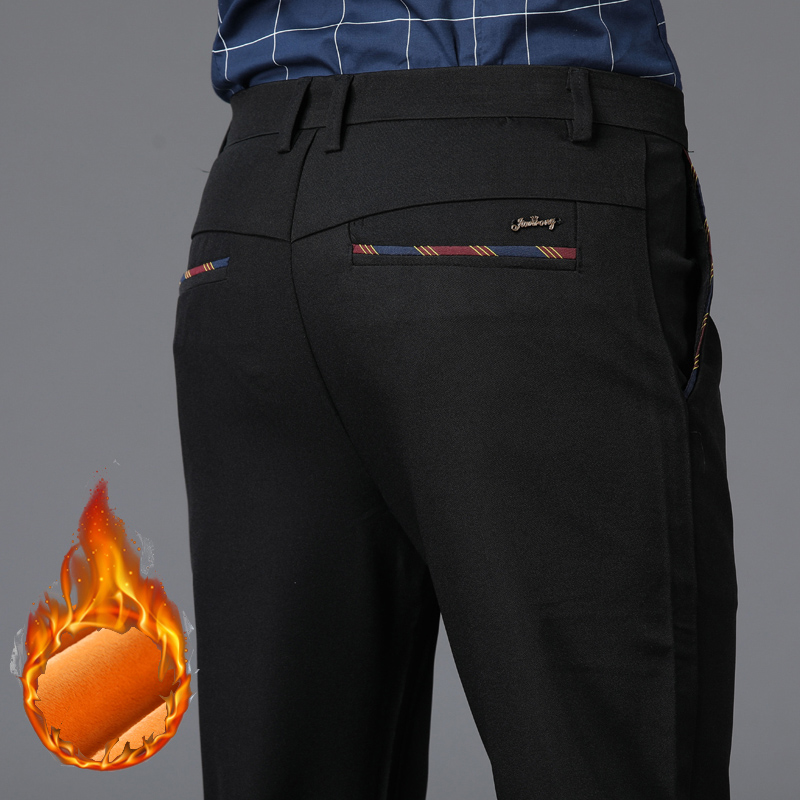 남성용 따뜻한 보온 캐주얼 비즈니스 세트 바지, 블루  - Formal Trouser Stretch 리뷰 및 가격