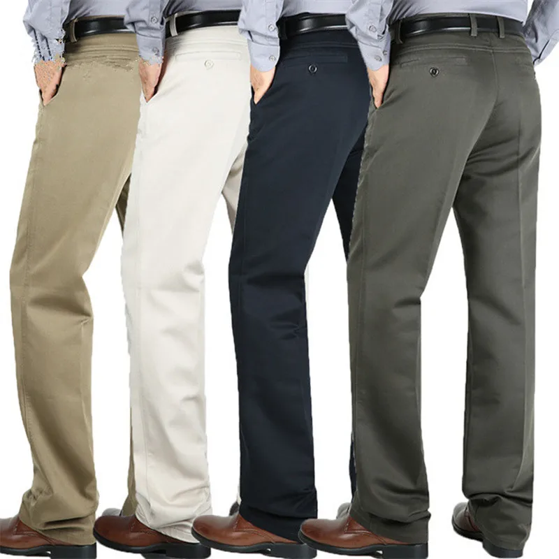 남성용 흰색 바지, 오피스 포멀 비즈니스 스트레이트,  - Formal Trouser Stretch 리뷰 및 가격