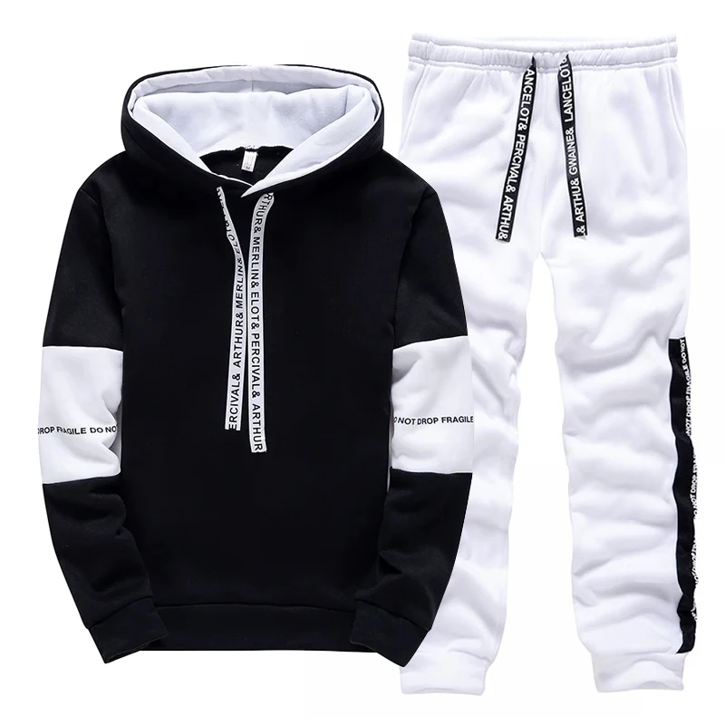 남성용 트랙수트 캐주얼 후드 스웨트셔츠 야외 스포츠 조 - Men'S Fashion Clothing 리뷰 및 가격