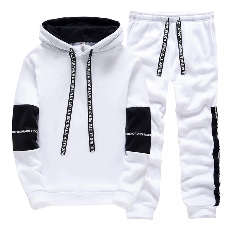 남성용 트랙수트 캐주얼 후드 스웨트셔츠 야외 스포츠 조 - Men'S Fashion Clothing 리뷰 및 가격