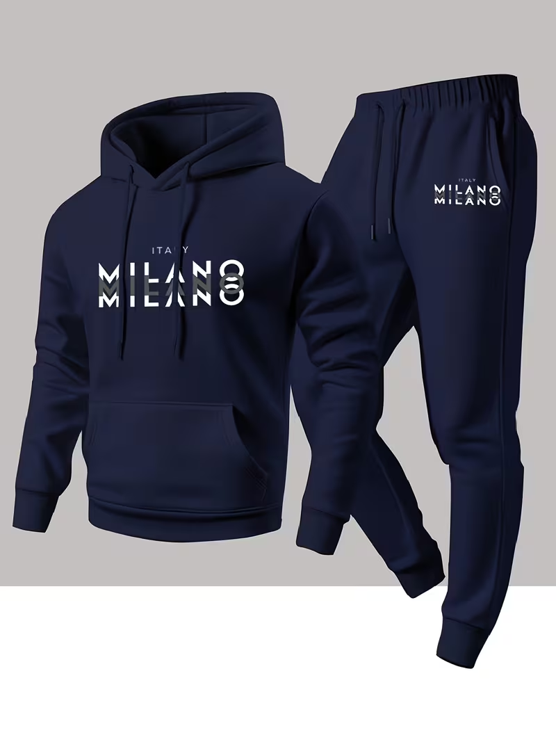 남성용 인기 패션 레터 프린트 세트 투피스 후드티 따뜻 - Men'S Fashion Clothing 리뷰 및 가격