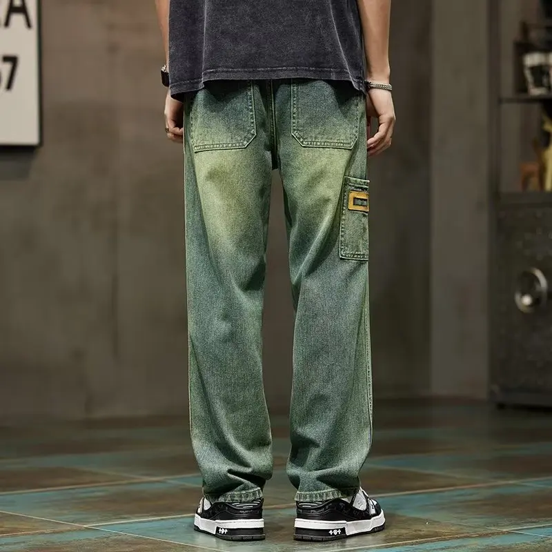 한국 패션 빈티지 청바지 남성 헐렁한 바지 하이 스트리 - Men'S Fashion With Baggy Jeans 리뷰 및 가격