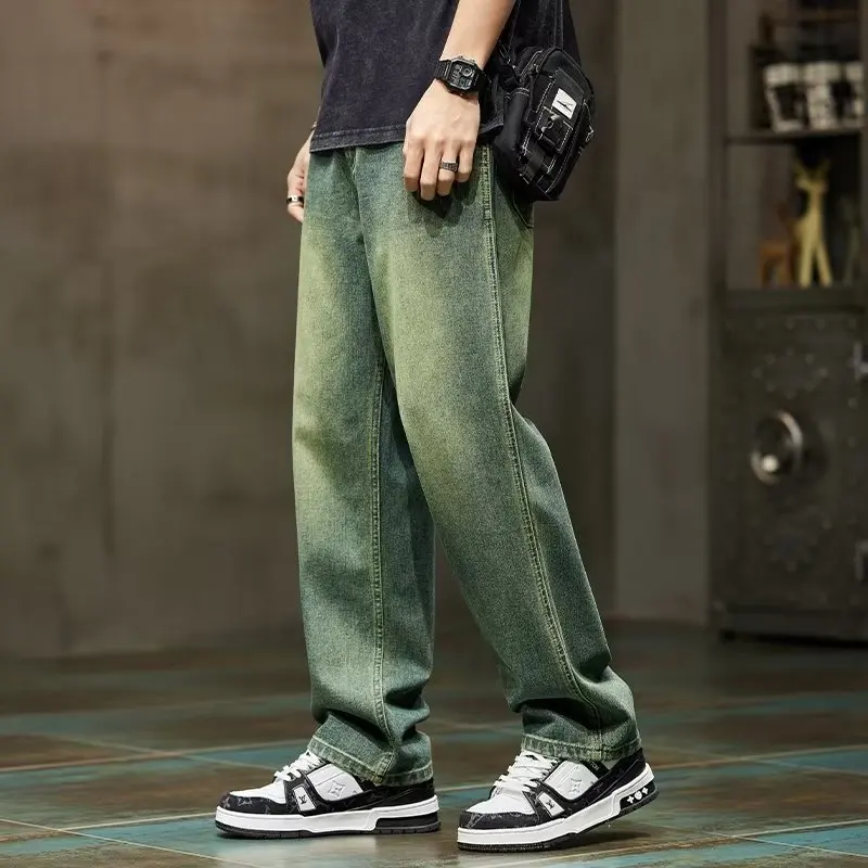 한국 패션 빈티지 청바지 남성 헐렁한 바지 하이 스트리 - Men'S Fashion With Baggy Jeans 리뷰 및 가격