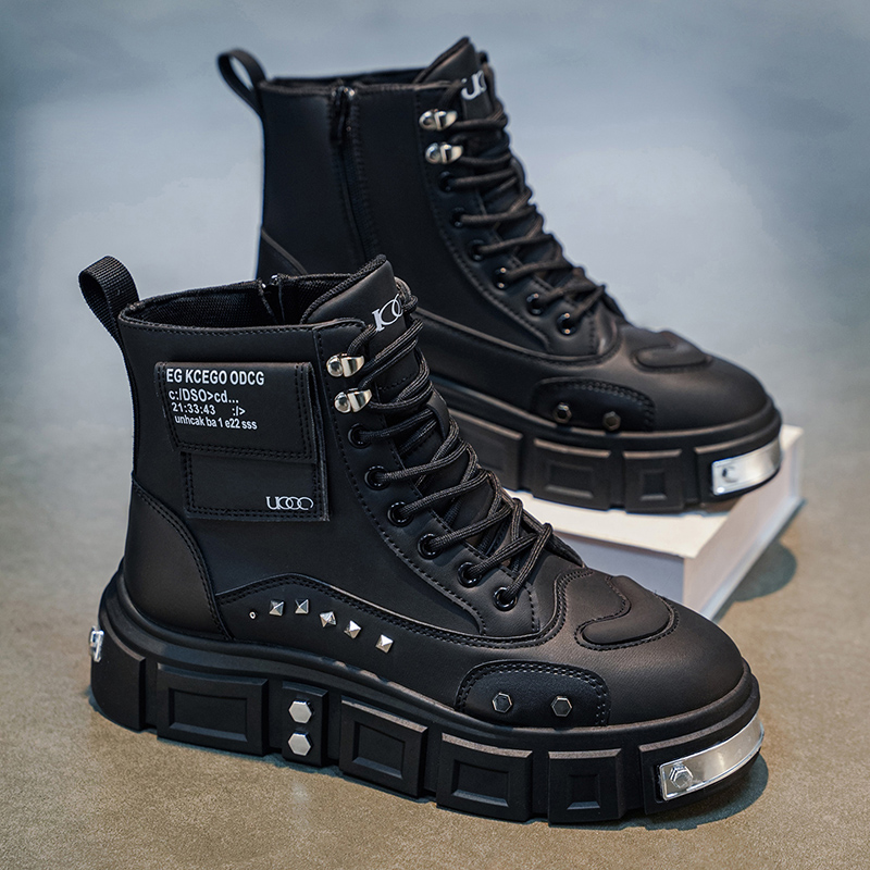 편안하고 통기성 좋은 남성용 하이탑 부츠, 내구성과 키 - Fashion Men'S Boots 리뷰 및 가격