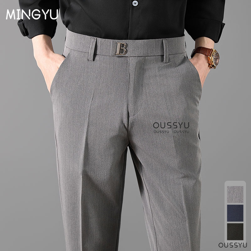 럭셔리 클래식 정장 바지 남성 봄 여름 얇은 비즈니스  - Formal Trouser Stretch 리뷰 및 가격