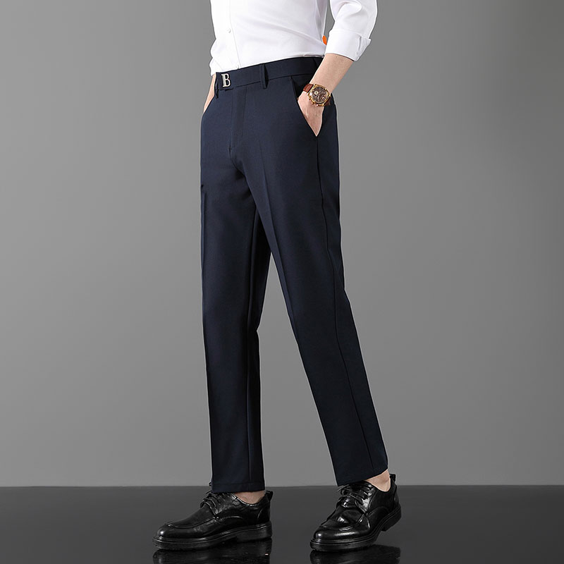 럭셔리 클래식 정장 바지 남성 봄 여름 얇은 비즈니스  - Formal Trouser Stretch 리뷰 및 가격