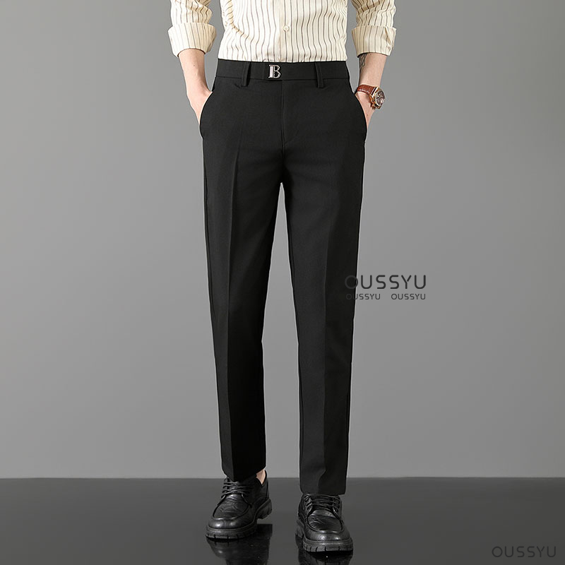 럭셔리 클래식 정장 바지 남성 봄 여름 얇은 비즈니스  - Formal Trouser Stretch 리뷰 및 가격
