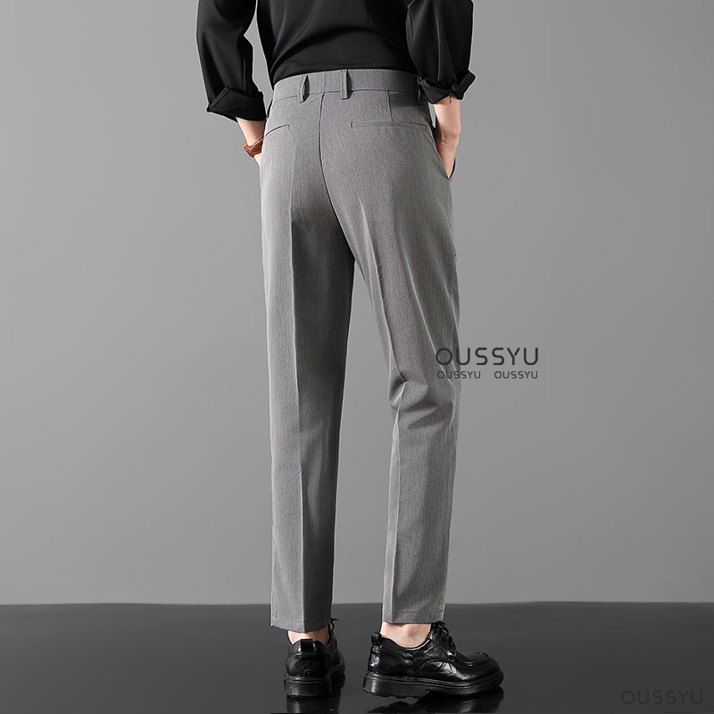 럭셔리 클래식 정장 바지 남성 봄 여름 얇은 비즈니스  - Formal Trouser Stretch 리뷰 및 가격