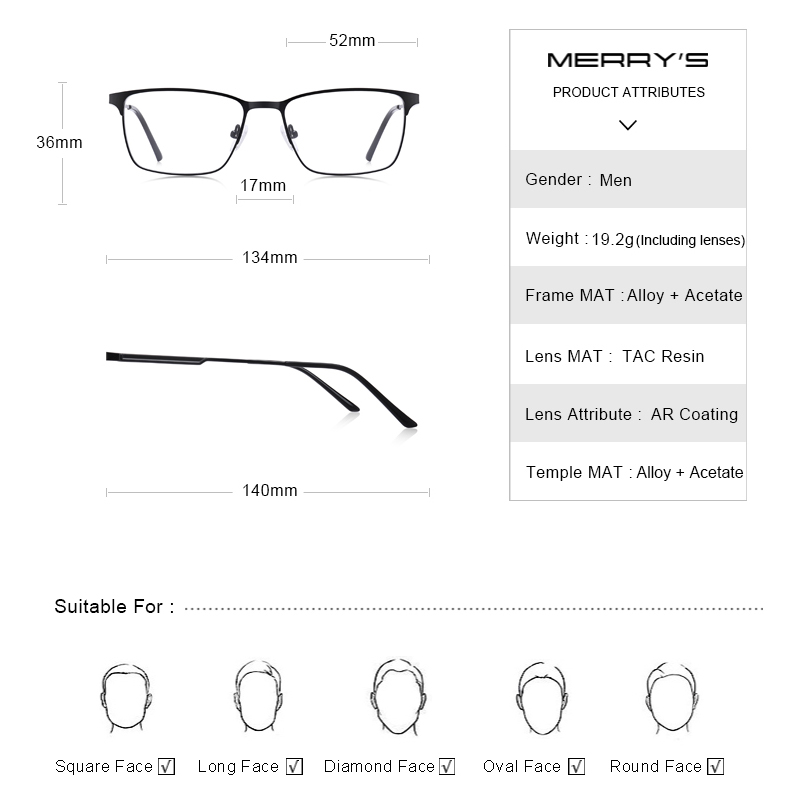 MERRYS 디자인 초경량 안경 남성용, 패션 처방용, - Mens Fashion Reading Glasses 리뷰 및 가격