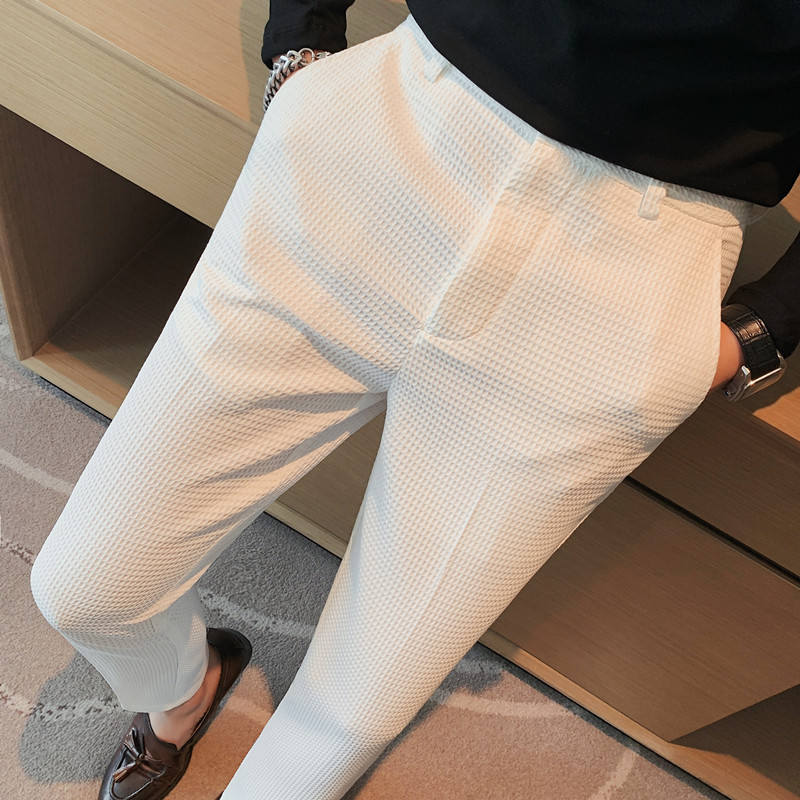 2024 가을 새로운 와플 스트레치 허리 비즈니스 정장 - Formal Trouser Stretch 리뷰 및 가격