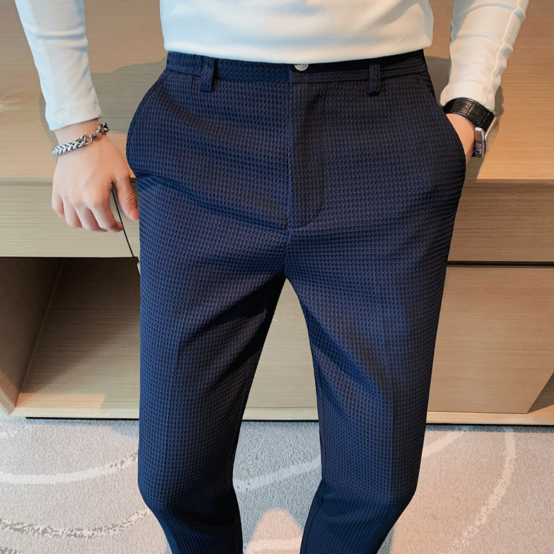 2024 가을 새로운 와플 스트레치 허리 비즈니스 정장 - Formal Trouser Stretch 리뷰 및 가격