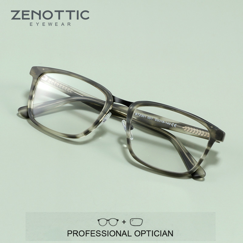 ZENOTTIC Square Acetate 처방 안경  - Mens Fashion Reading Glasses 리뷰 및 가격