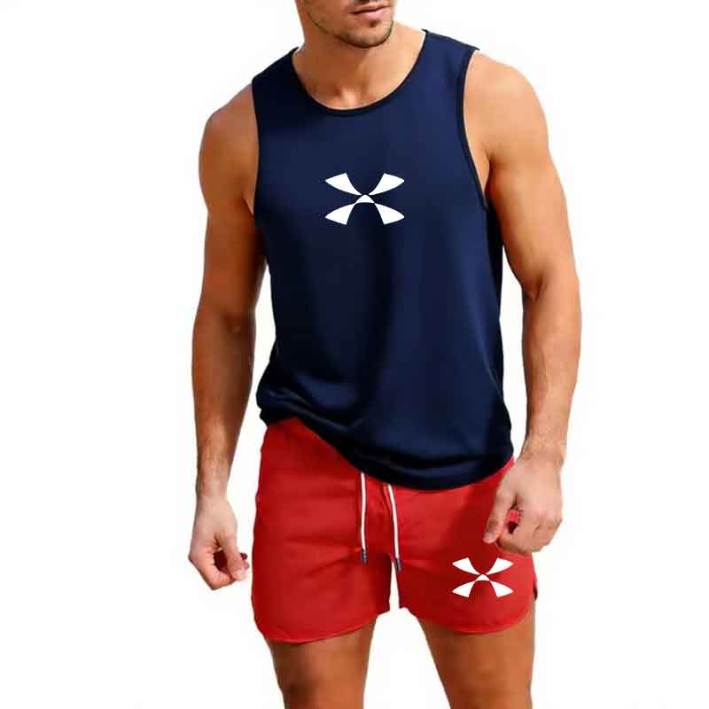 야외 조깅 스포츠웨어 남성 조끼 + 반바지 2피스 여름 - Mens Fashion Summer 리뷰 및 가격