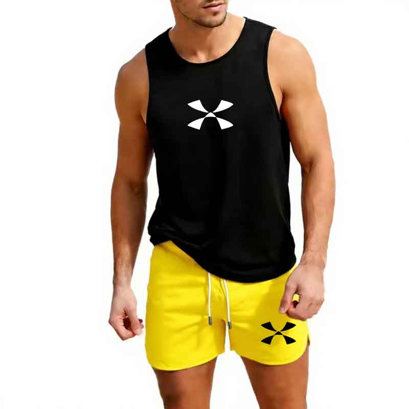 야외 조깅 스포츠웨어 남성 조끼 + 반바지 2피스 여름 - Mens Fashion Summer 리뷰 및 가격