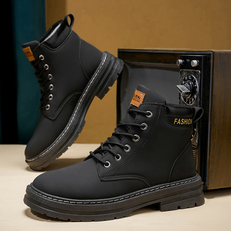 2025 남성용 신상 클래식 미드컷 부츠 - 두꺼운 밑 - Fashion Men'S Boots 리뷰 및 가격