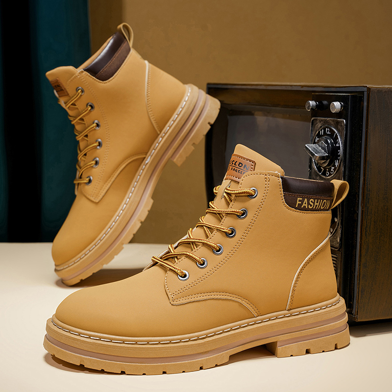 2025 남성용 신상 클래식 미드컷 부츠 - 두꺼운 밑 - Fashion Men'S Boots 리뷰 및 가격