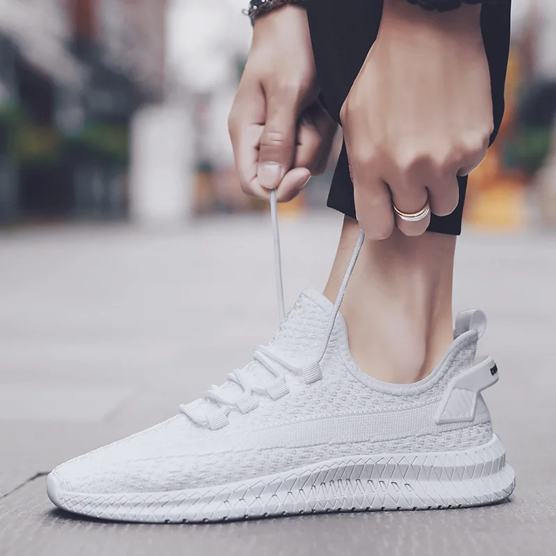 남성용 직조 신발 2025 신상 브랜드 통기성 스포츠화 - Men'S Fashion Footwear 리뷰 및 가격