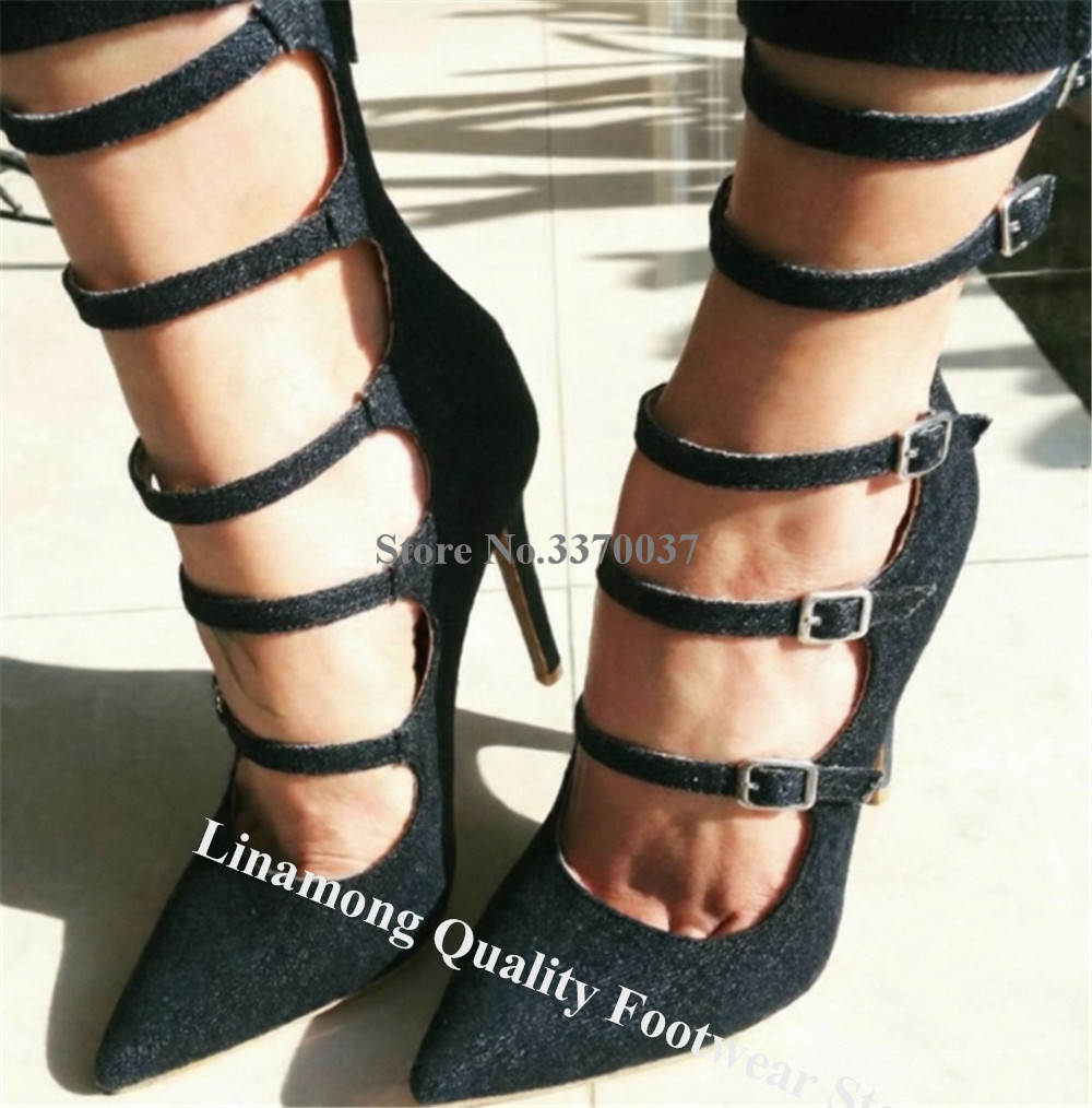 린아몽 최신 봄 펌프스 섹시 포인티드 토 블루 데님 누 - Mens Fashion Dress Shoes 리뷰 및 가격