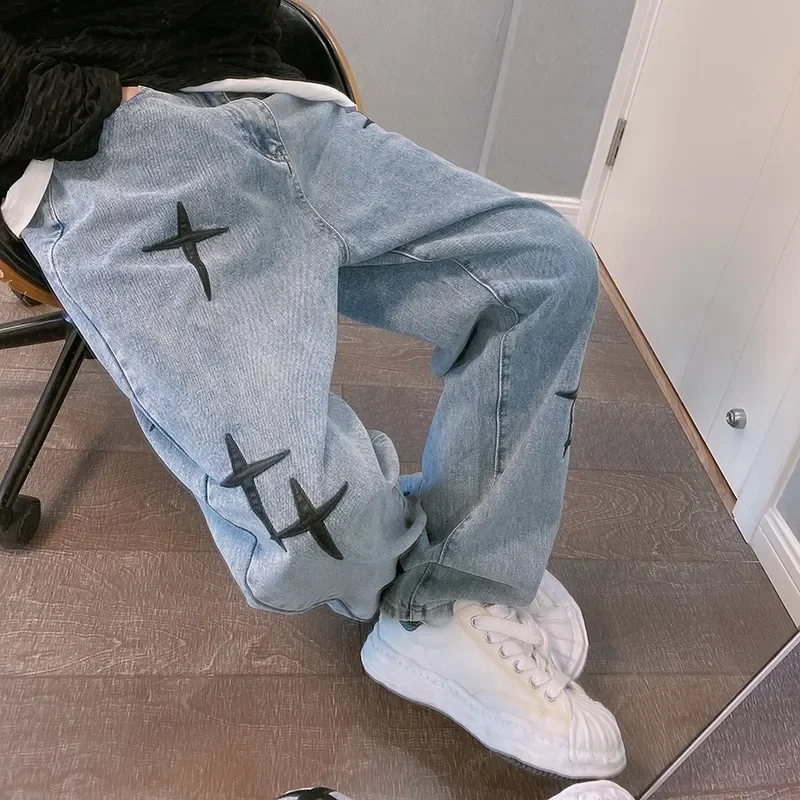 남성용 와이드 레그 카고 팬츠, 헐렁한 스트레이트 청바 - Men'S Fashion With Baggy Jeans 리뷰 및 가격
