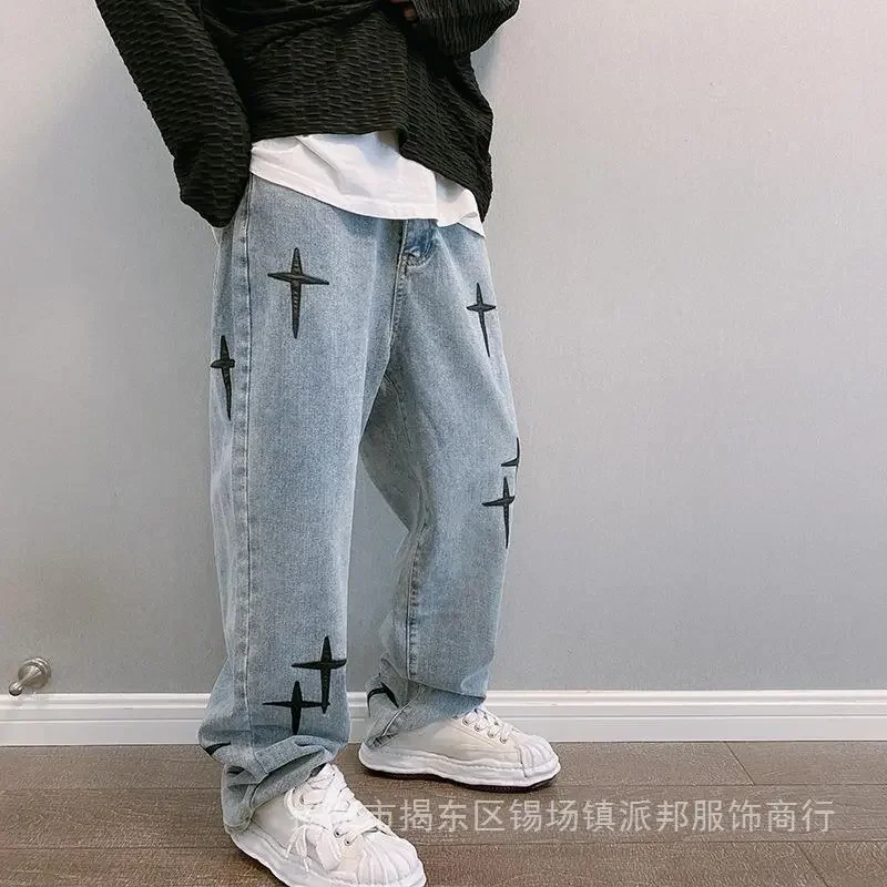 남성용 와이드 레그 카고 팬츠, 헐렁한 스트레이트 청바 - Men'S Fashion With Baggy Jeans 리뷰 및 가격
