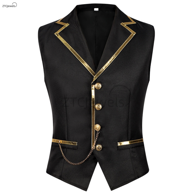 새로운 남성 중세 코스프레 조끼 패션 캐주얼 신사 비즈 - Mens Fashion Vest 리뷰 및 가격