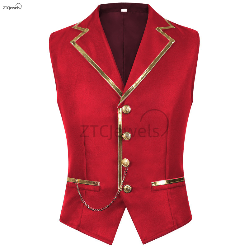 새로운 남성 중세 코스프레 조끼 패션 캐주얼 신사 비즈 - Mens Fashion Vest 리뷰 및 가격